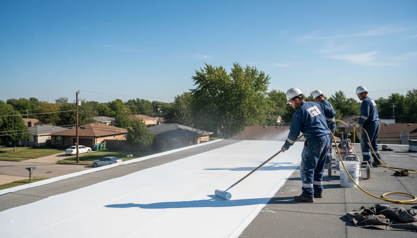 Commercial roof coating in Rose Hill, KS near me